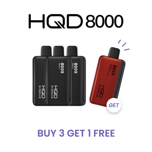 Buy 3 Get 1 Free – HQD MIRACLE 8000 PUFFS