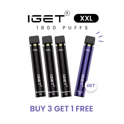 Buy 3 Get 1 Free – IGET XXL 1800 PUFFS