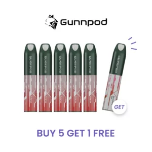 Buy 5 Get 1 Free – GUNNPOD LUME 5000 PUFFS