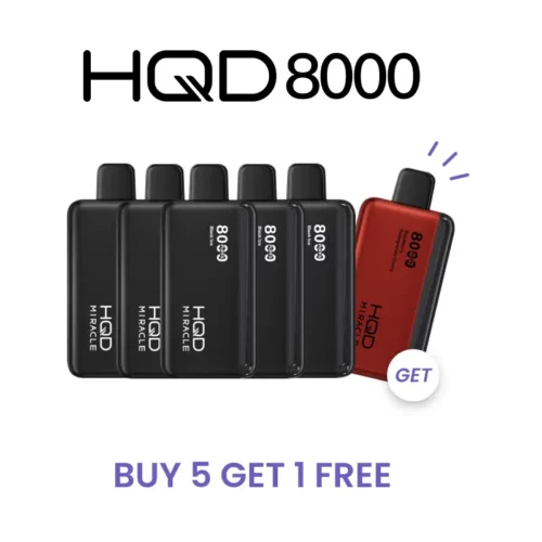 Buy 5 Get 1 Free – HQD MIRACLE 8000 PUFFS