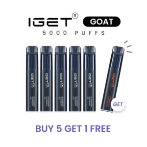 Buy 5 Get 1 Free – IGET GOAT 5000 PUFFS