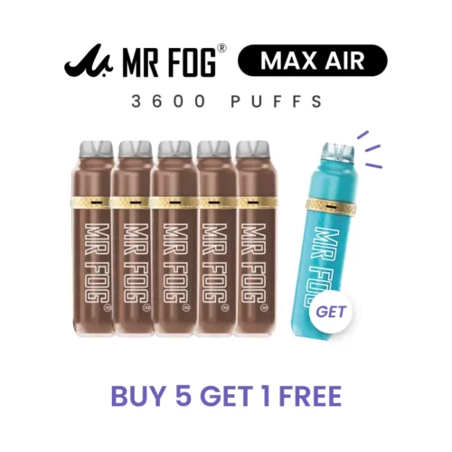 Buy 5 Get 1 Free – MR FOG Max Air 3600 Puffs